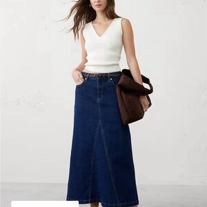 Banana Republic Blue Maxi Skirt